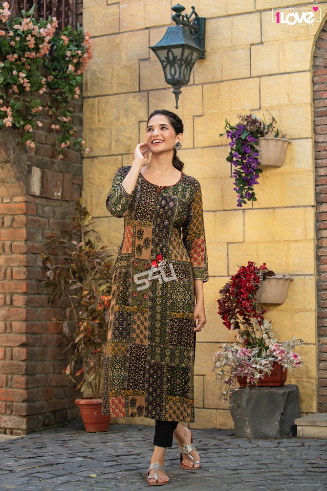 1Love Gold Vol 4 By S4U Shivali Printed Kurti Catalog